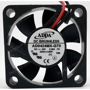 ADDA AD0424MX-G70 24V 0.08A 2wires Cooling Fan
