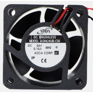 ADDA AD0424UB-C50 24V 0.10A 2wires Cooling Fan