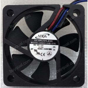 ADDA AD0512HB-D76 12V 0.10A 3wires Cooling Fan