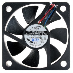 ADDA AD0512MB-G76 12V 0.12A  3wires Cooling Fan