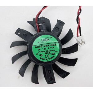 ADDA AD0512MX-RB6 12V 0.10A 3wires Cooling Fan