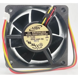 ADDA AD06012LB257200 12V 0.07A 3wires Cooling Fan
