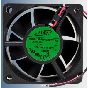 ADDA AD06012MX257000 12V 0.12A 2wires cooling fan