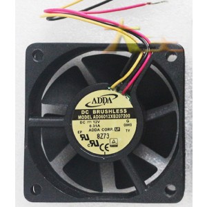 ADDA AD06012XB207200 12V 0.31A 3wires Cooling Fan