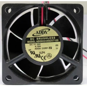 ADDA AD06024XB257100 24V 0.18A 2wires Cooling Fan 