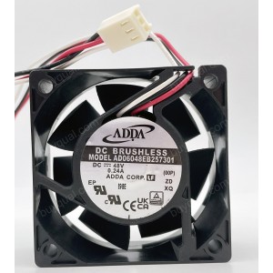 ADDA AD06048EB257301 48V 0.24A 3wires Cooling Fan
