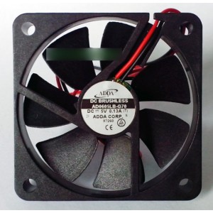 ADDA AD0605LB-G70 5V 0.13A 2wires Cooling Fan 