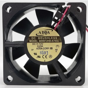 ADDA AD0612HB-A70GL 12V 0.23A 2wires Cooling Fan