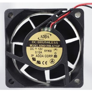 ADDA AD0612HB-A71GP 12V 0.12A 2wires Cooling Fan