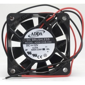 ADDA AD0612HB-D90 12V 0.27A 2wires Cooling Fan -- New