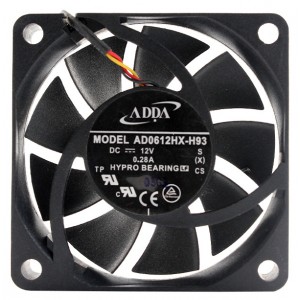 ADDA AD0612HX-H93 12V 0.28A 3wires Cooling Fan - Picture need