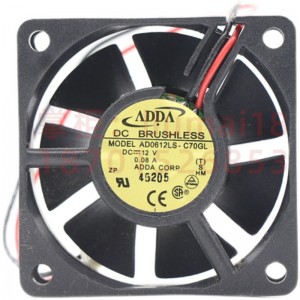 ADDA AD0612LS-C70GL 12V 0.08A 2wires Cooling Fan