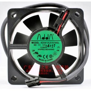 ADDA AD0612LX-A70GL 12V 0.08A 960mW Cooling Fan