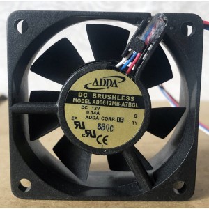 ADDA AD0612MB-A7BGL 12V 0.14A 4wires Cooling Fan