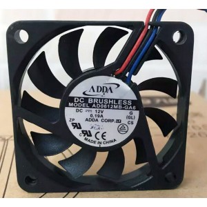 ADDA AD0612MB-GA6 12V 0.19A 3wires Cooling Fan