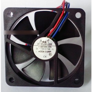 ADDA AD0612MS-G76 12V 0.13A 3wires Cooling Fan 