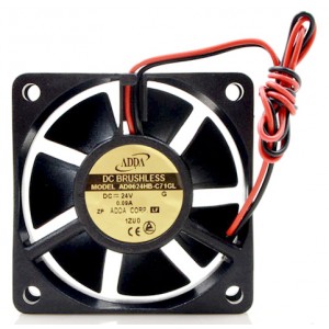 ADDA AD0624HB-C71GL 24V 0.09A 2wires Cooling Fan