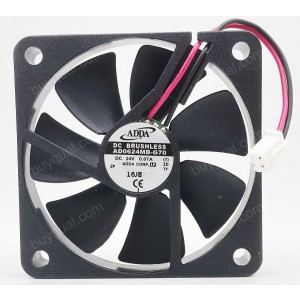 ADDA AD0624MB-G70 24V 0.07A 2wires Cooling Fan 