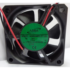 ADDA AD0624MX-D71GL 24V 0.07A 2wires Cooling Fan
