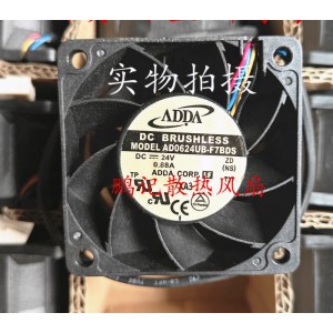 ADDA AD0624UB-F7BDS 24V 0.88A 4wires Cooling Fan 