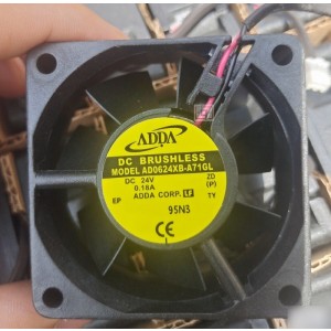 ADDA AD0624XB-A71GL 24V 0.18A 2wires cooling fan