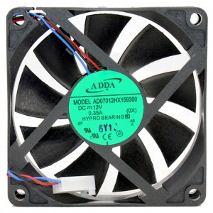 ADDA AD07012HX159300 12V 0.35A 3 wires Cooling Fan