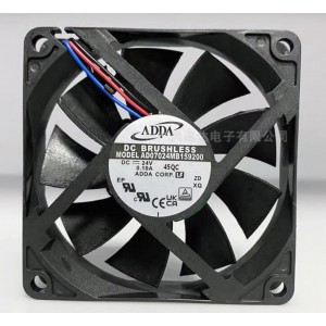 ADDA AD07024MB159200 24V 0.1A 3wires Cooling Fan
