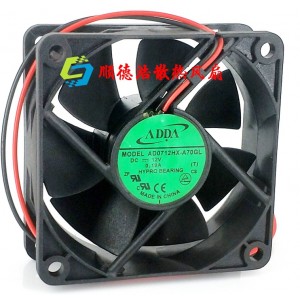 ADDA AD0712HX-A70GL 12V 0.19A 2wires Cooling Fan