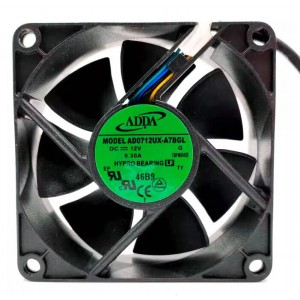 ADDA AD0712UX-A7BGL 12V 0.30A 4wires cooling fan