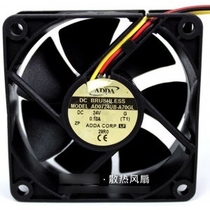 ADDA AD0724UB-A70GL 24V 0.18A  2wires Cooling Fan