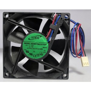 ADDA AD08012MX257604 12V 0.13A 3wires Cooling Fan