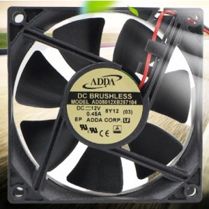ADDA AD08012XB257104 12V 0.45A 2wires Cooling Fan 