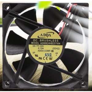 ADDA AD08024HB257004 24V 0.10A 2wires Cooling Fan 