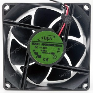 ADDA AD08024MX257004 24V 0.06A 2wires Cooling Fan 