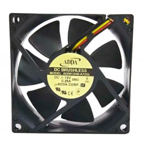 ADDA AD0812HB-A72GL 12V 0.25A 3wires Cooling Fan