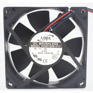 ADDA AD0812HB-C73 12V 0.22A 2wires Cooling Fan