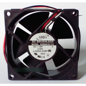 ADDA AD0812LB-Y53 48V 0.08A 3wires Cooling Fan 