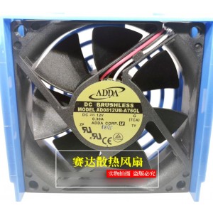 ADDA AD0812UB-A76GL 12V 0.30A 3wires cooling fan