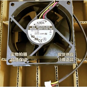 ADDA AD0812UB-Y52 12V 0.38A 3wires Cooling Fan 