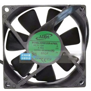 ADDA AD0812UX-A76GL 12V 0.3A 2wires Cooling Fan
