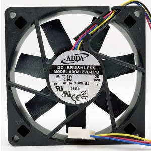 ADDA AD0812VB-D7B 12V 0.4A 4wires Cooling Fan