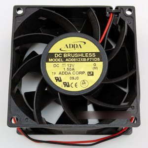 ADDA AD0812XB-F71DS 12V 1.50A 2wires Cooling Fan
