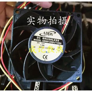 ADDA AD0812XB-F72DS 12V 1.5A 3wires Cooling Fan