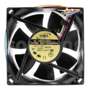 ADDA AD0812XB257B04 12V 0.45A 4wires Cooling Fan