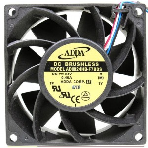 ADDA AD0824HB-F7BDS 24V 0.4A 4wires Cooling Fan
