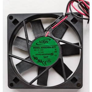 ADDA AD0824HX-D71 24V 0.14A 2wires Cooling Fan