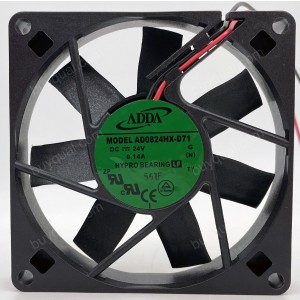 ADDA AD0824HX-D71 24V 0.14A 2wires Cooling Fan