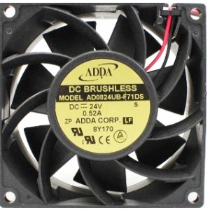 ADDA AD0824UB-F71DS 24V 0.52A 2wires cooling fan