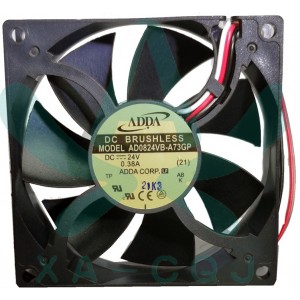 ADDA AD0824VB-A73GP 24V 0.38A 3wires Cooling Fan