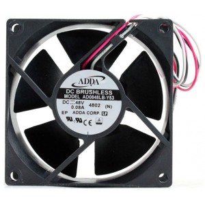 ADDA AD0848LB-Y53 48V 0.08A 3wires Cooling Fan